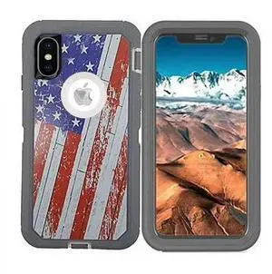 Entronix Case Compatible with iPhone X/XS - Triple-Layer Heavy Duty Protection