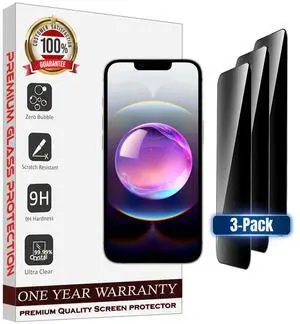 Entronix Anti-Spy Privacy Screen Protector Compatible with iPhone 17 Pro - 3-Piece Combo