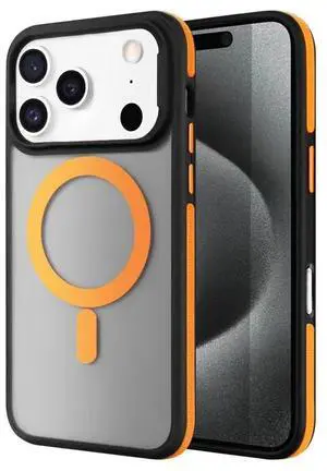 Entronix [Magnetic] Case Compatible with iPhone 17 Pro Max - Translucent Matte Back w/ Rugged Edges