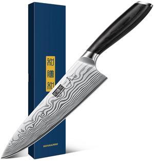 HOSHANHO 8 Inch Chef Knife, Ultra Sharp High Carbon Powder Steel Kitchen Knife, Professional Japanese Chef's Knife with Ergonomic Pakkawood Handle