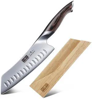 HOSHANHO 7" Japanese Santoku Knife with Sheath