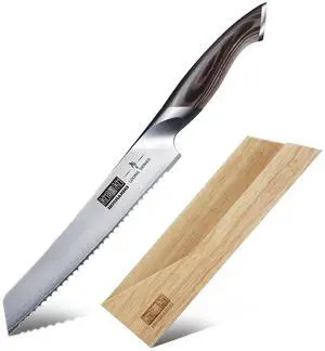HOSHANHO 8" Japanese Bread Knife with Sheath