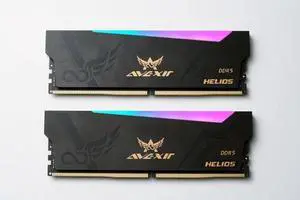 Avexir DDR5 32GB (2x16GB) HELIOS RGB 6000MHz (PC5-48000) 288-pin CL36 1.35V UDIMM Desktop Memory Module RAM Black