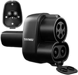 TAYNIU 2 In1 CCS1 & J1772 to Tesla Adapter 250KW Nacs Car Charger Adapter SuperFast CCS1 to Tesla Accessories Fit Model Y 3 S X Compatible with Level 1 2 3 Charging Stations