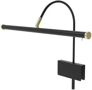 Cocoweb 19" Grand Piano Light with Black and Brass Accents
