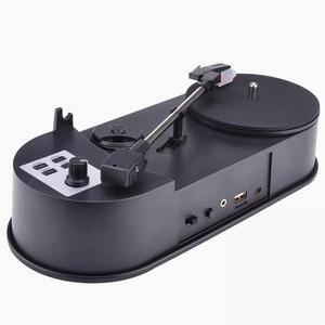 33/45 to vinyl record player, one-click conversion of vinyl to MP3 digital format for long-term preservation
