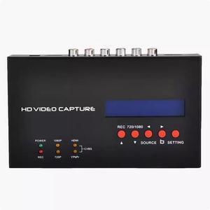 ezcap283S HDMI high-definition video capture card, with LCD screen, selectable pre-recorded TV programs, and remote control