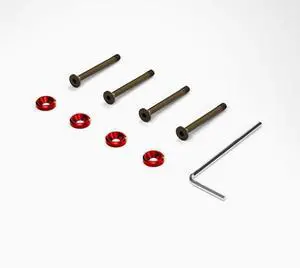 Water-cooled exhaust fan clamp hamburger long screw 4 pack computer case power position white fixed screw thread 3.4MM