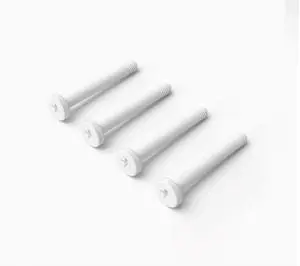 Water-cooled exhaust fan clamp hamburger long screw 4 pack computer case power position white fixed screw thread 3.4MM White