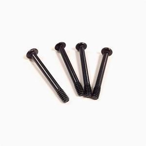 Water-cooled exhaust fan clamp hamburger long screw 4 pack computer case power position white fixed screw thread 3.4MM Black