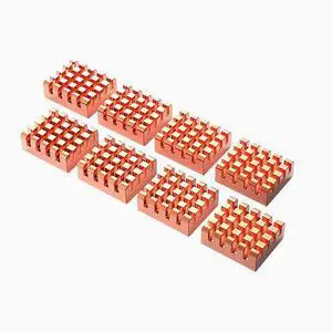 Pure copper heat sinks, desktop computer graphics card and memory heat dissipation copper blocks, notebook north and south bridge Raspberry PI heat dissipation blocks