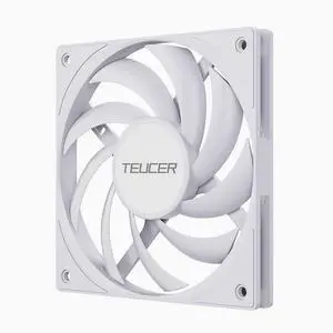 TEUCER 12015 ultra-thin 15MM thick high-air volume desktop computer 12CM case cooling fan cpu cooler fan White