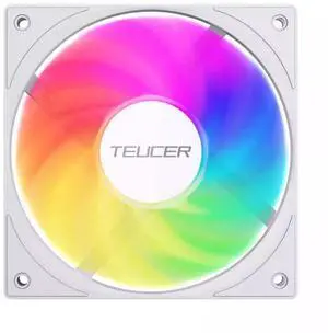 TEUCER 12015 ARGB ultra-thin 15MM thick high-air volume desktop computer 12CM case cooling fan cpu cooler fan White