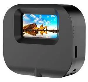 Thumb action camera, high-definition outdoor cycling, magnetic charging children's camera, pet camera Black