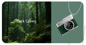 0.96-inch thumb sports student camera, campus portable small photo thumb small camera, retro CC Green