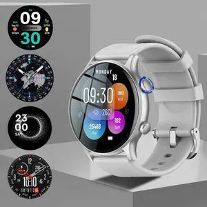 Smart sports watch, dedicated to heart rate and blood oxygen health monitoring for running white
