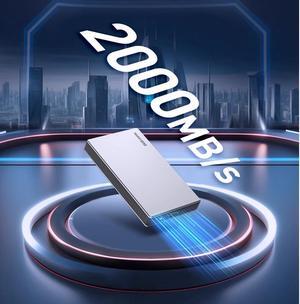 zhitai 1TB portable solid-state drive (PSSD) with a read speed of 2000MB/S can be directly connected to a mobile phone. It comes with a storage case and a data cable