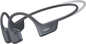SHOKZ New OpenRun Pro 2 Mini- Open-Ear, Bone Conduction Sport Headphones - with Reflective Strip - Sweat Resistant, Workout Headphones - Secure, Wireless, Comfortable Fit-Deep Bass and Smart Mic App
