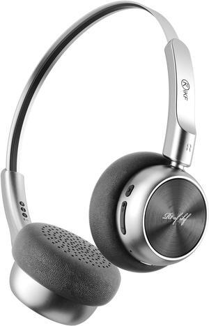 iKF R1 Wireless Retro Headphones | Bluetooth V 5.3 | 60 Hours Playtime | APP Custom Sound | Game Mode | Noise Isolation | Built-in Microphone | Throwback 80s 90s Design | Black