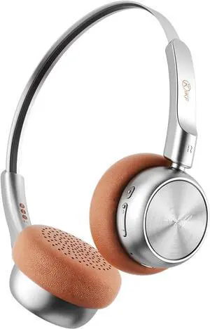 iKF R1 Wireless Retro Headphones | Bluetooth V 5.3 | 60 Hours Playtime | APP Custom Sound | Game Mode | Noise Isolation | Built-in Microphone | Throwback 80s 90s Design | Brown