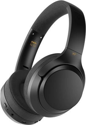 iKF T1 Pro Wireless Bluetooth Over-Ear Headphones, 100H Battery, HiFi Sound, ANC, Multi-Device Connection, App Control, Wired Mode, for Travel, Work, Gaming, Music T1 Pro Black
