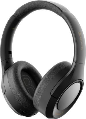 iKF King Wireless Active Noise Cancelling Headphones,Wired Headset, Built-in Mic,100H Playback, Foldable, HiFi Sound, for Workout Travel Homeoffice (Black)