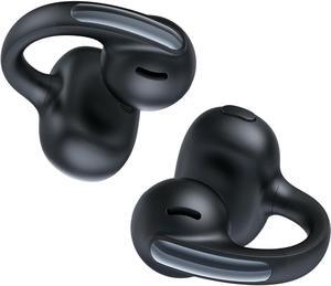 Baseus Bowie MC1 Open Ear Clip-On Earbuds, Adaptive Comfort with Anti-Drop Design, Impactful Sound with Adaptive Bass Boost, Adaptive Noise Cancelling Calls, IP57 Waterproof, 40H Playtime, Lightweight