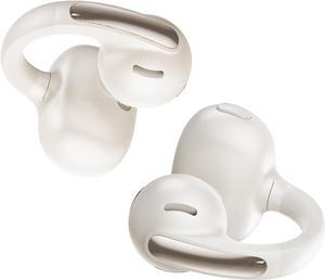 Baseus Bowie MC1 Open Ear Clip-On Earbuds, Adaptive Comfort with Anti-Drop Design, Impactful Sound with Adaptive Bass Boost, Adaptive Noise Cancelling Calls, IP57 Waterproof, 40H Playtime, Lightweight