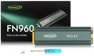 Fikwot FN960 1TB M.2 2280 PCIe Gen4 x4 NVMe 1.4 Internal Solid State Drive with Heatsink - Speeds up to 5,000MB/s, Dynamic SLC Cache, Compatible PS5 Internal SSD