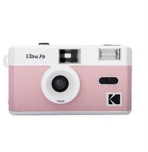 Kodak F9 Retro point-and-shoot camera with 135 film and Flash, suitable for beginners (film and battery not included) PINK