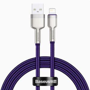 Baseus PD 20W 2.4A USB-Nylon Filament Fast Charging Cable USB to Lightning for iPhone 14/13 Pro Max (purple)