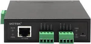 UTEK Industrial TCP/IP to 2 Ports CAN BUS Protocol Converter TCP IP Canbus2.0 Adapter Bidirectional Data Transmission Connector UT-6502