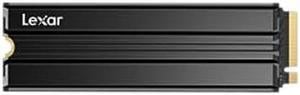 Lexar NM790 SSD with Heatsink 1TB PCIe Gen4 NVMe M.2 2280 Internal Solid State Drive, Up to 7400MB/s, Compatible with PS5, for Gamers and Creators (LNM790X001T-RN9NU)
