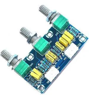 1Pcs XH-M802 Passive Tone Volume Bass Treble Control Board Preamplifier Module
