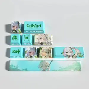 Genshin Impact Themed Keycaps Nahida PBT heat-sublimation keycaps 10 keys OEM high degree