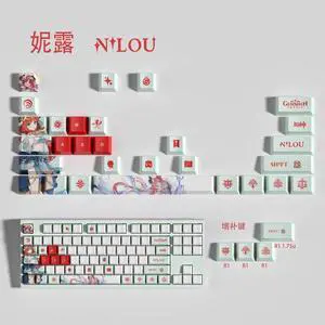 Genshin Impact Themed Keycaps Nilou PBT heat-sublimation keycaps 29 keys OEM high degree