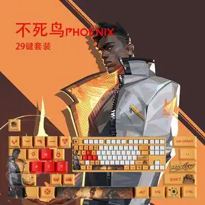 VALORANT Themed Keycaps Raze PBT heat-sublimation keycaps 29 keys OEM high degree