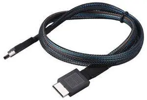 PCIE4.0 MINISAS cable 24GbPS soc Link SFF-8611 to SFF-8611 array card with built-in braided mesh connection cable
