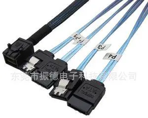 Mini SAS HD36P SFF8643 to 4*SATA 7P hard disk data server transmission cable