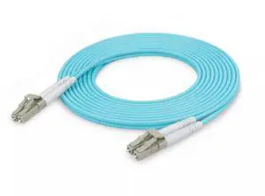 YOUPUGUANG OM3 LC-LC Duplex Multimode Fiber Patch Cable - 10G Gigabit, 3.0PVC Jacket, Ceramic Ferrule, for Switch/Data Center/Server, 1G/10G/40G Compatible ( Aqua Blue)