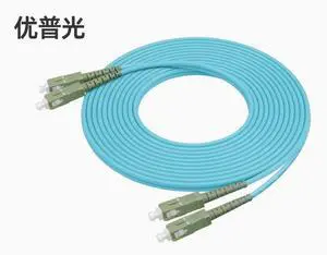 YOUPUGUANG OM3 SC-SC  Duplex Multimode Fiber Patch Cable - 10G Gigabit, 3.0PVC Jacket, Ceramic Ferrule, for Switch/Data Center/Server, 1G/10G/40G Compatible ( Aqua Blue)