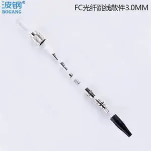 FC/UPC single-mode single-core component 3.0 optical fiber connector, optical fiber component accessory sleeve, optical fiber connector 3.0mm wire diameter
