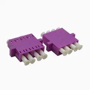 LC four-port OM4 optical fiber adapter connector, optical fiber coupler adapter adapter adapter