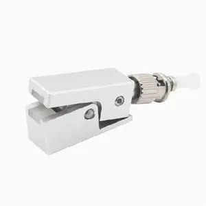 ST Single Mode Fiber Adapter 9/125m Bare Fiber Connector, Square Flange Coupler, Bayonet Style for Test Equipment