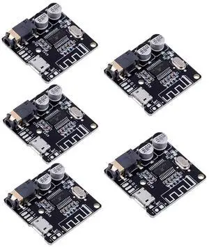5pcs Bluetooth 5.0 Mp3 Lossless Decoder Board VHM-314 Audio Bluetooth Receiver Board Wireless Stereo Music Decoding Module Micro USB
