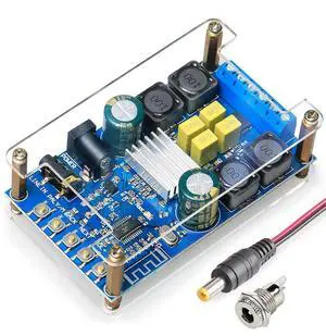 Bluetooth Amplifier Board,50w+50w 2 Channel Audio Amplifier Board Suitable for retrofit Speakers Bluetooth Speakers,Easy Installation and Password Free Connect to Phone with Protective Shell