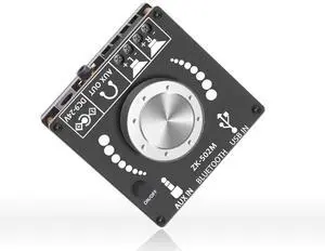 Mini Bluetooth Amplifier 50W+50W Dual Channel Stereo Power Output,DC 12V, Bluetooth+ AUX+ USB Input