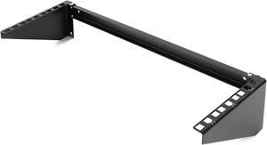 3U Vertical Wall Mount Rack and Bracket for 19" Rack Mount Network and Server Equipment