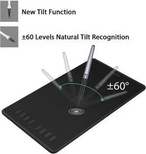 HUION Inspiroy H950P Drawing Tablet, 8x5 inch Digital Art Tablet with Battery-Free Stylus, 8192 Pen Pressure, Tilt, 8 Hot Keys, Graphic Tablet for Design, Writing, OSU, Work with Mac, PC, Mobile