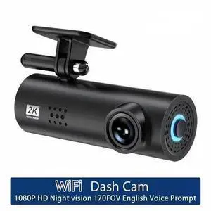 1080P WiFi Dash Cam No Screen - 3M Adhesive, Night Vision, Parking Mode, Loop Recording, 128GB Supported 1080P WiFi Dash Cam No Screen - 3M Adhesive, Night Vision, Parking Mode, Loop Recording, 128GB Supported